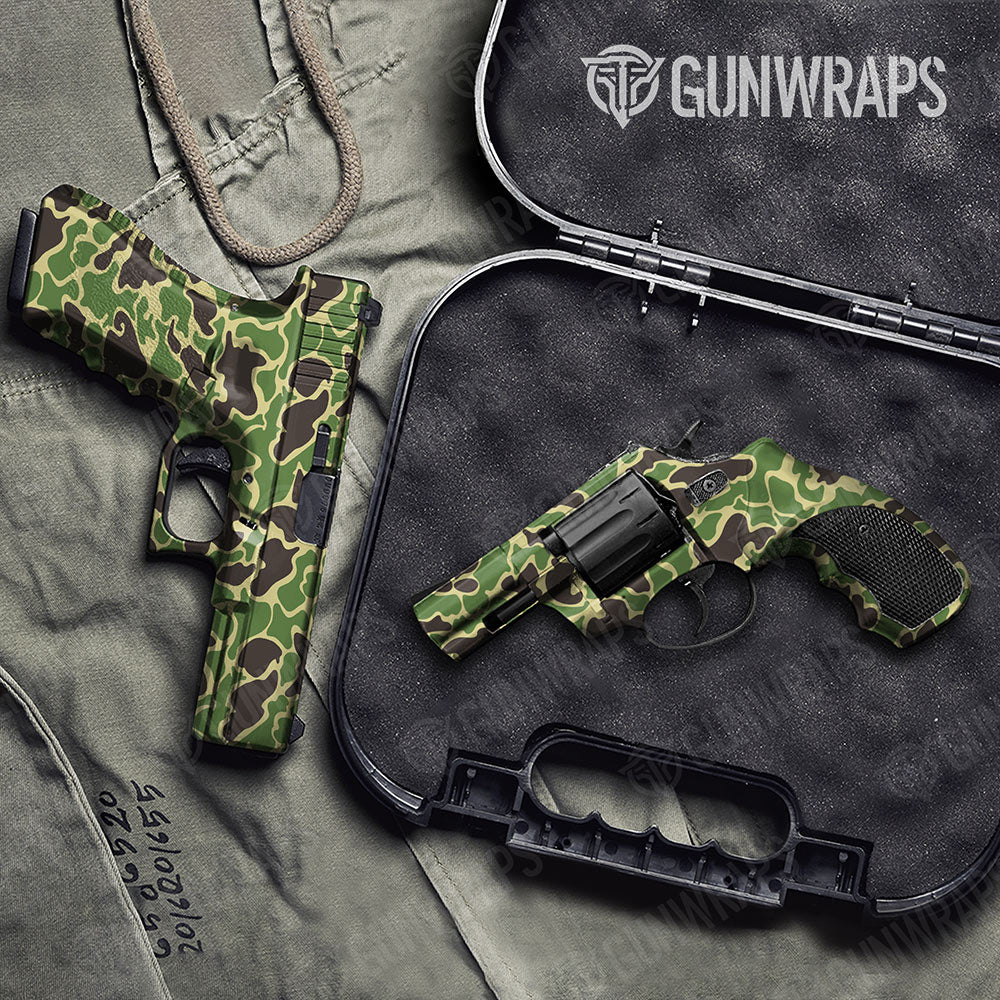 Old School Duck Jungle Gun Skin Vinyl Wrap