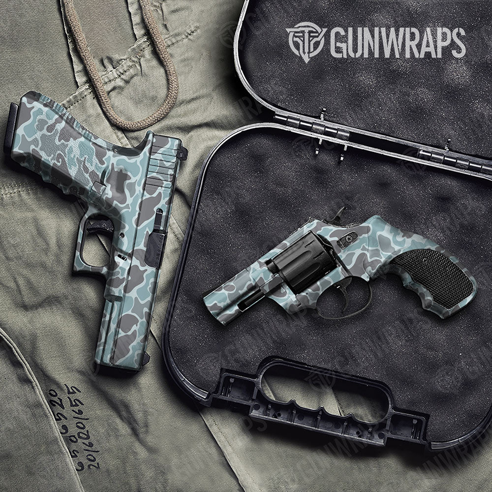 Old School Duck Overcast Gun Skin Vinyl Wrap