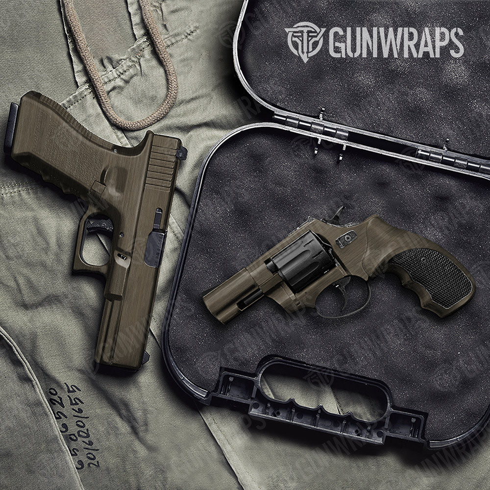 Woodgrain Bango Gun Skin Vinyl Wrap