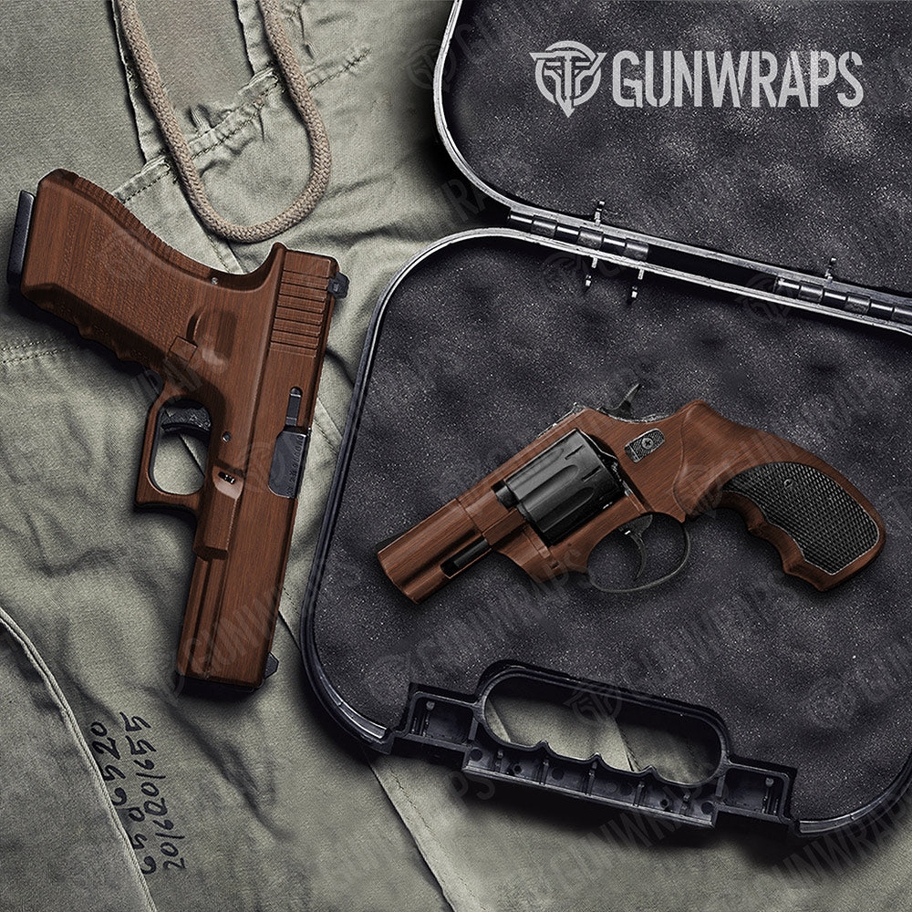 Woodgrain Bogota Gun Skin Vinyl Wrap