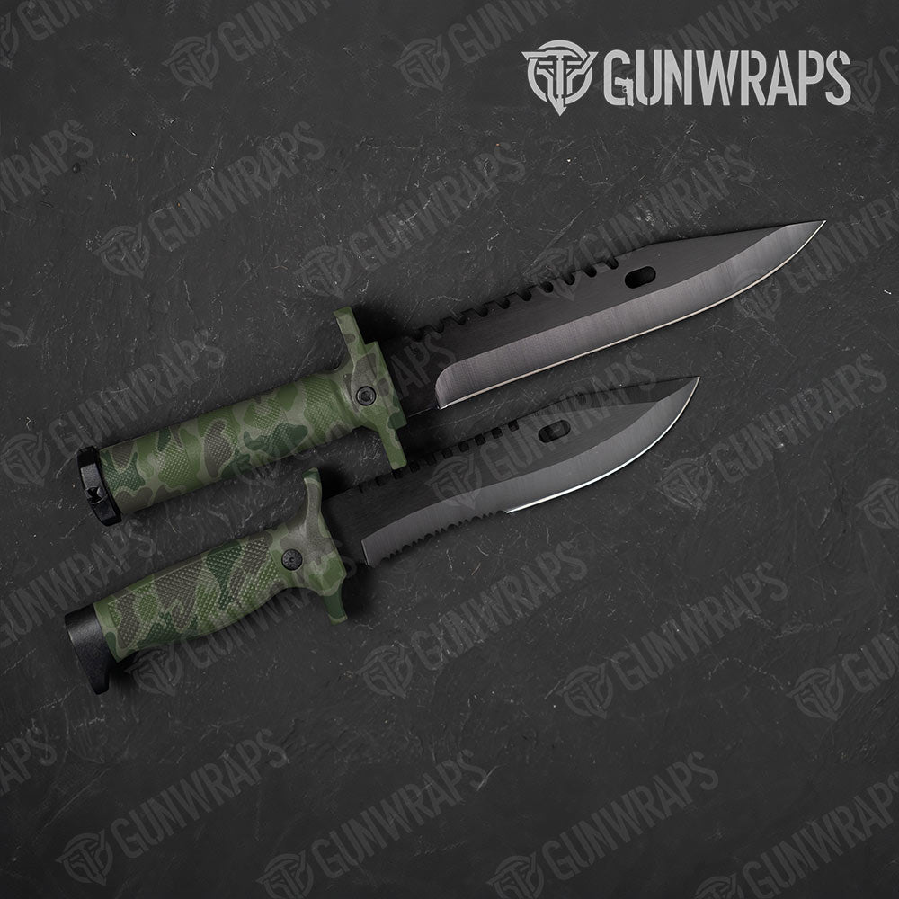 Old School Duck Army Dark Green Gun Skin Vinyl Wrap