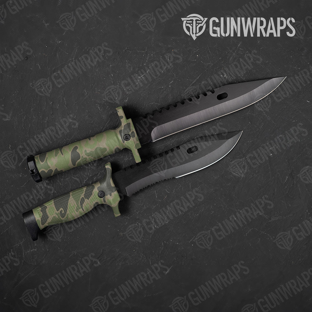 Old School Duck Army Green Gun Skin Vinyl Wrap