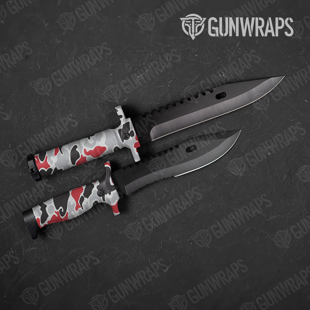 Old School Duck Red Tiger Gun Skin Vinyl Wrap