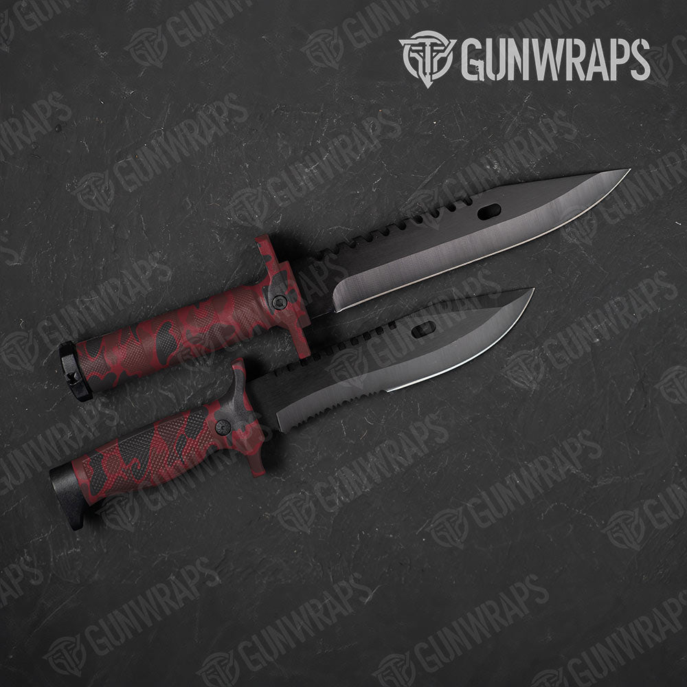 Old School Duck Vampire Red Gun Skin Vinyl Wrap