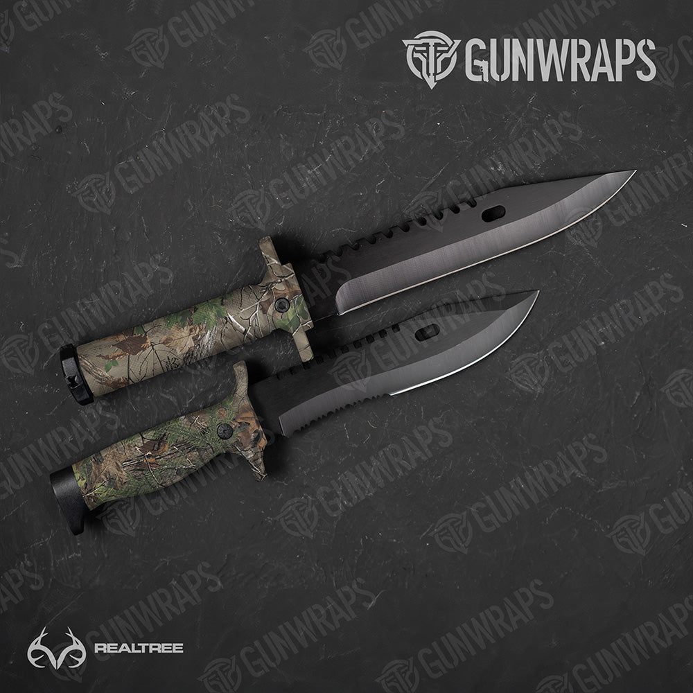 Knife Realtree XTRA Original Green Camo Gear Skin Vinyl Wrap