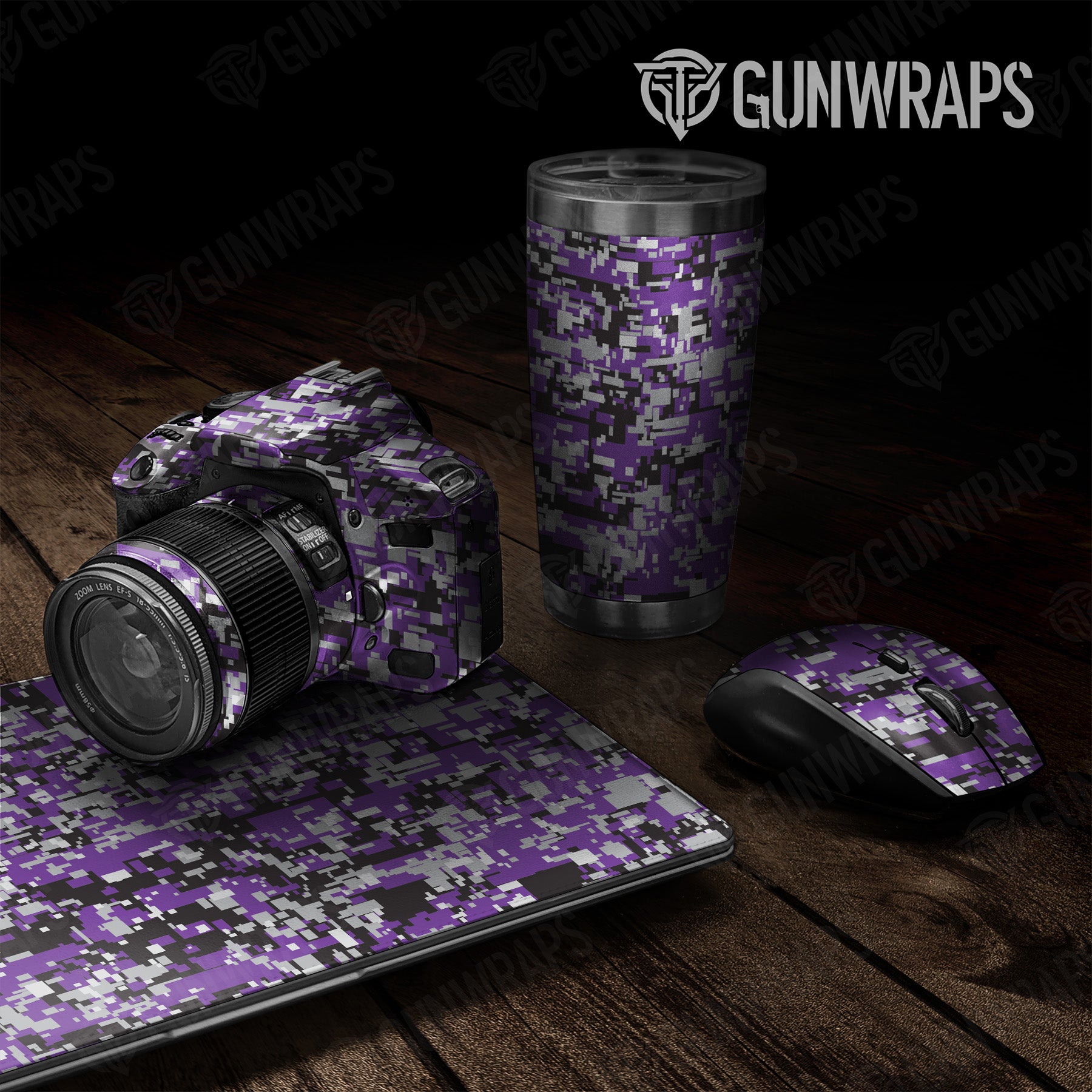 Digital Purple Tiger Camo Universal Sheet
