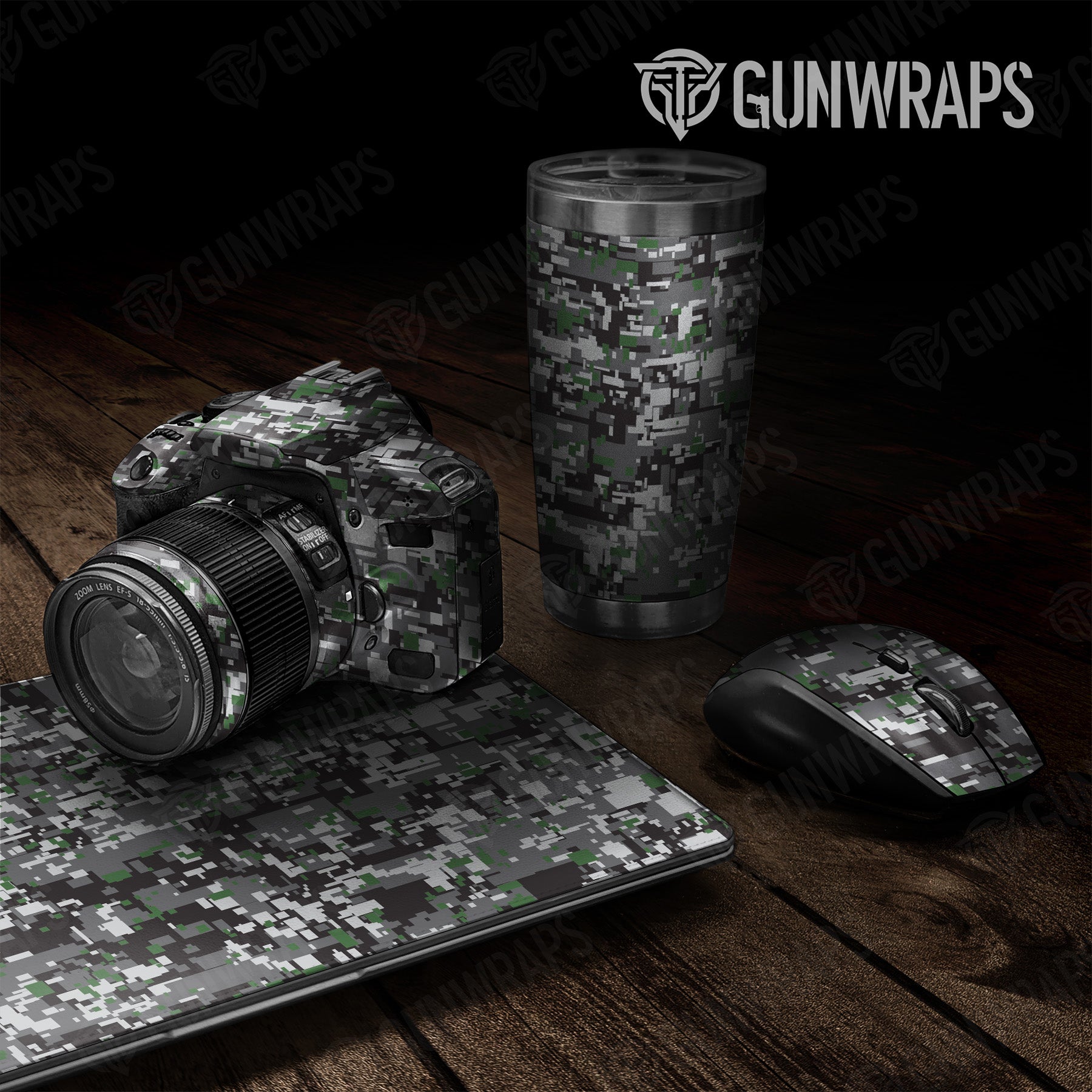 Digital Urban Green Camo Universal Sheet