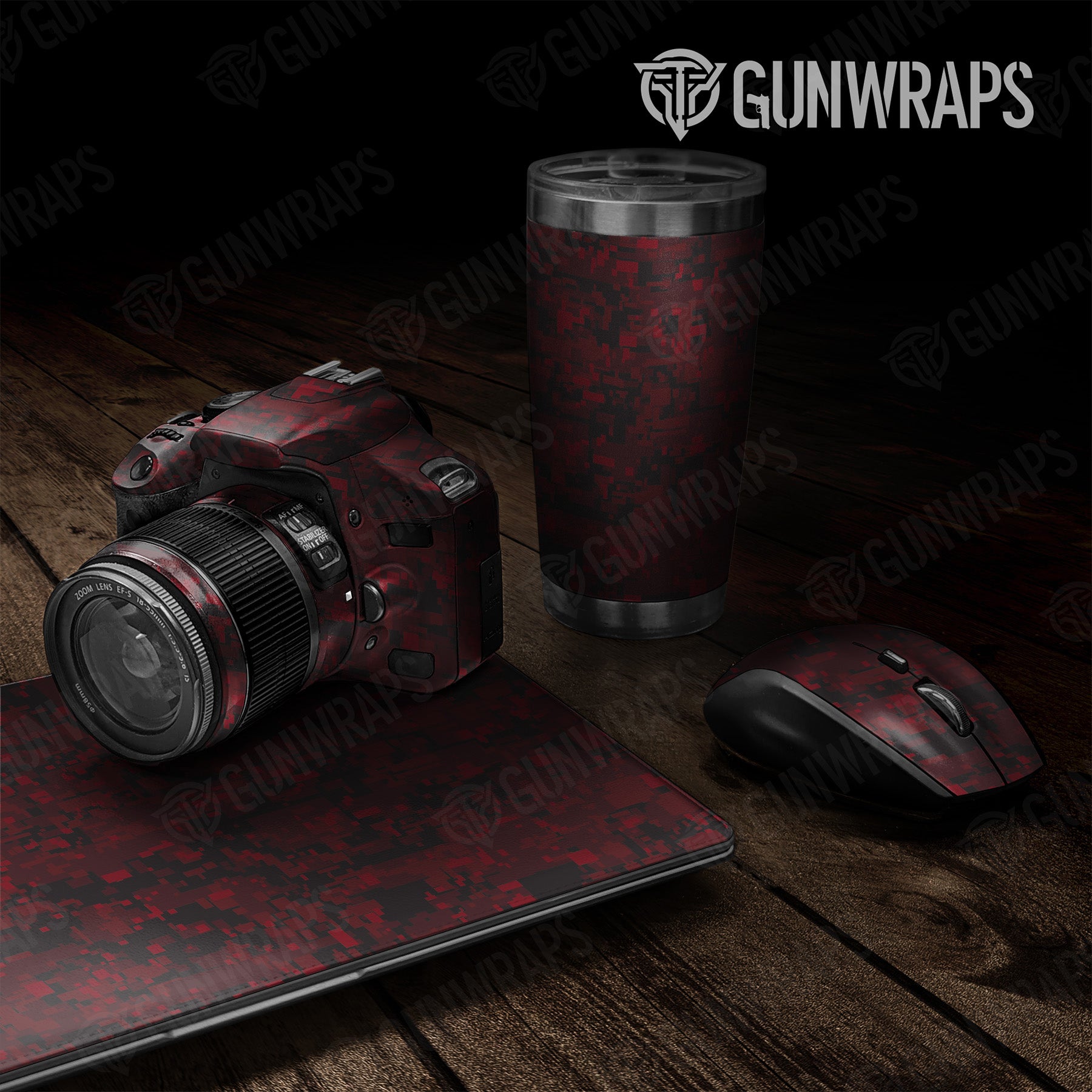 Digital Vampire Red Camo Universal Sheet