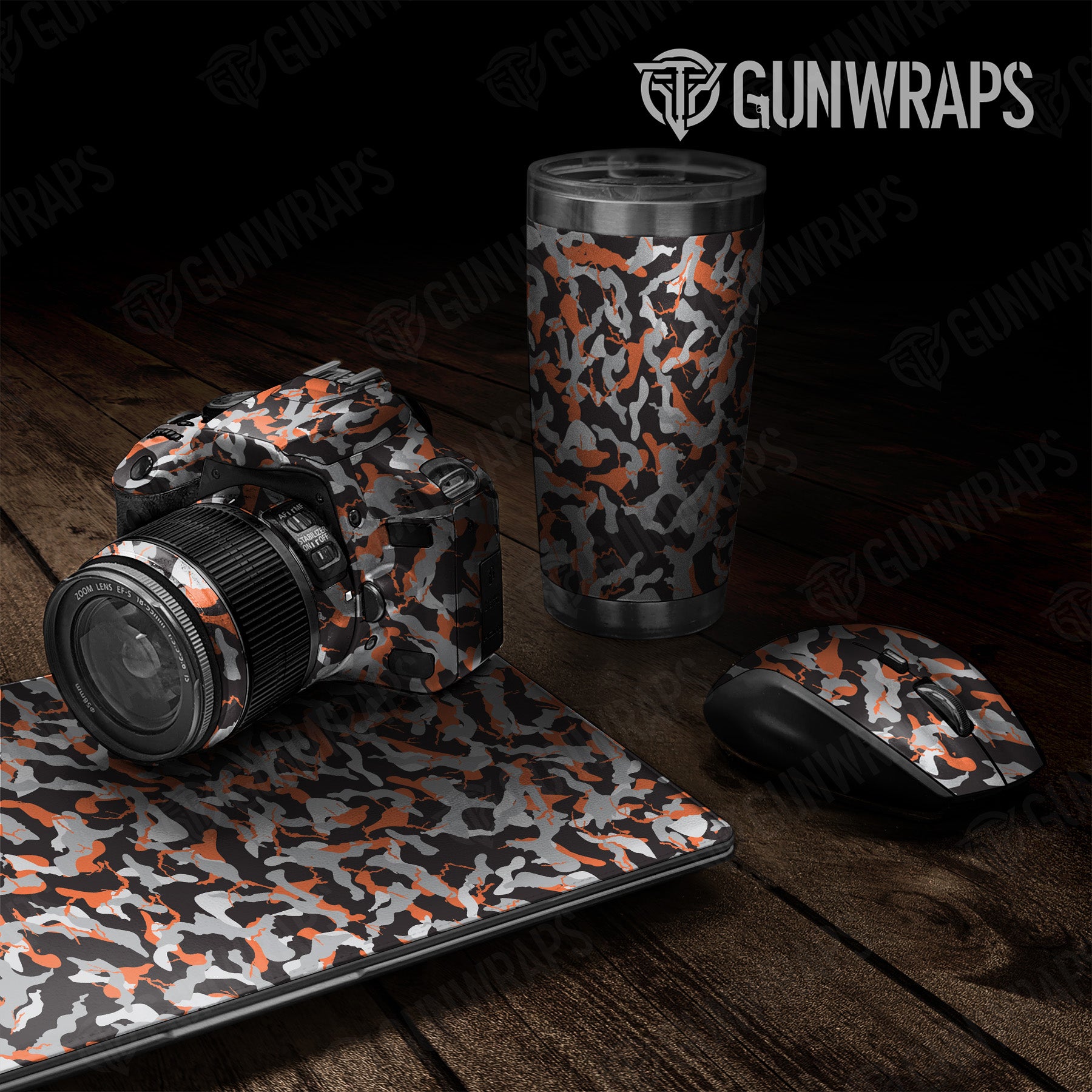 Ragged Orange Tiger Camo Universal Sheet
