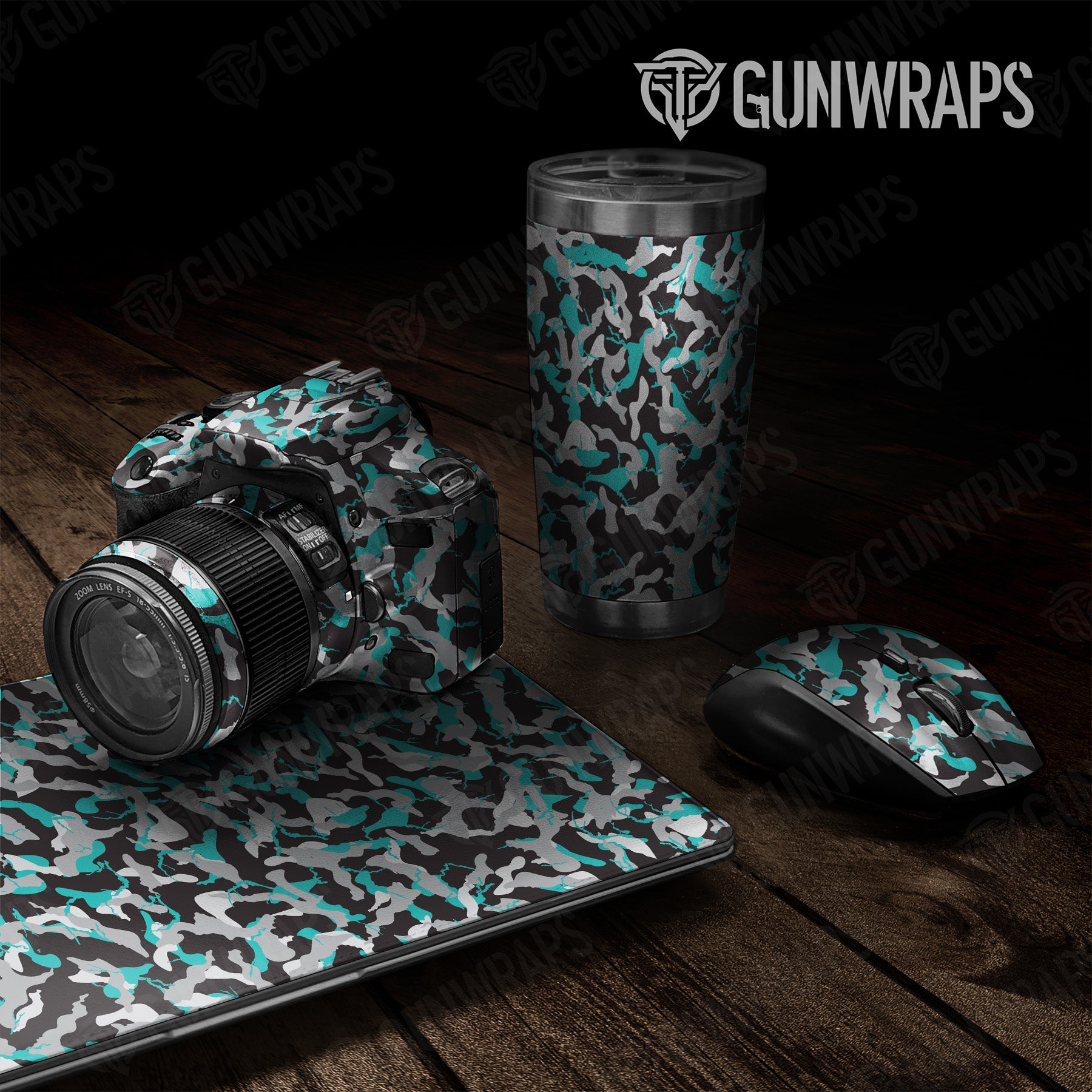 Ragged Tiffany Blue Tiger Camo Universal Sheet