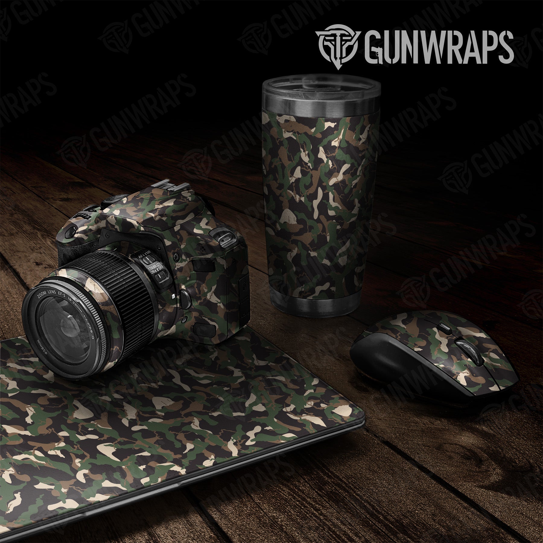 Ragged Woodland Camo Universal Sheet