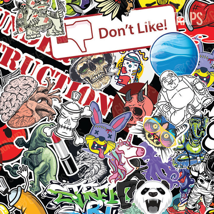 Universal Sheet Sticker Bomb Color