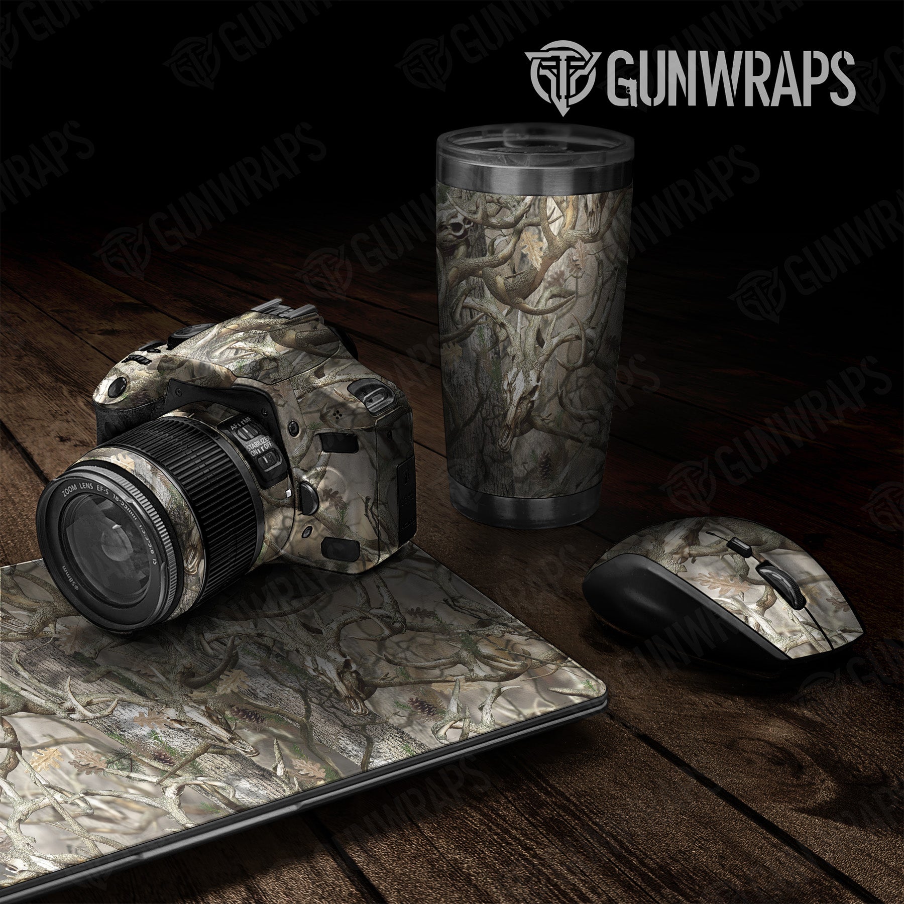 Nature Lifeless Woods Buck Skull Camo Universal Sheet