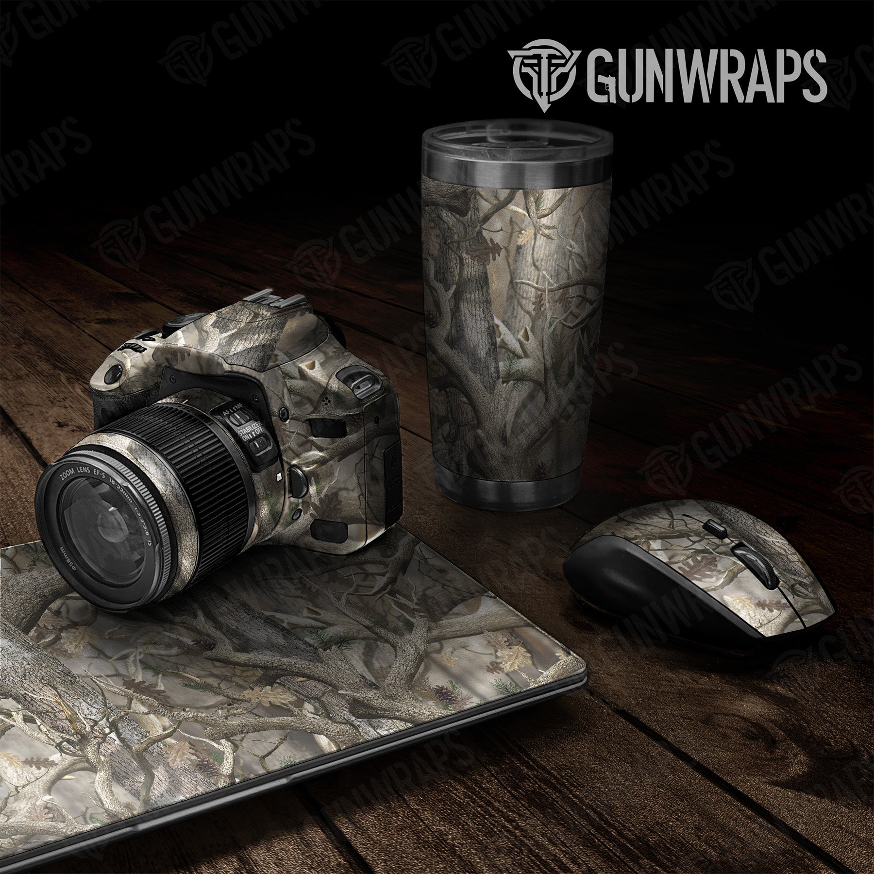 Nature Lifeless Woods Camo Universal Sheet