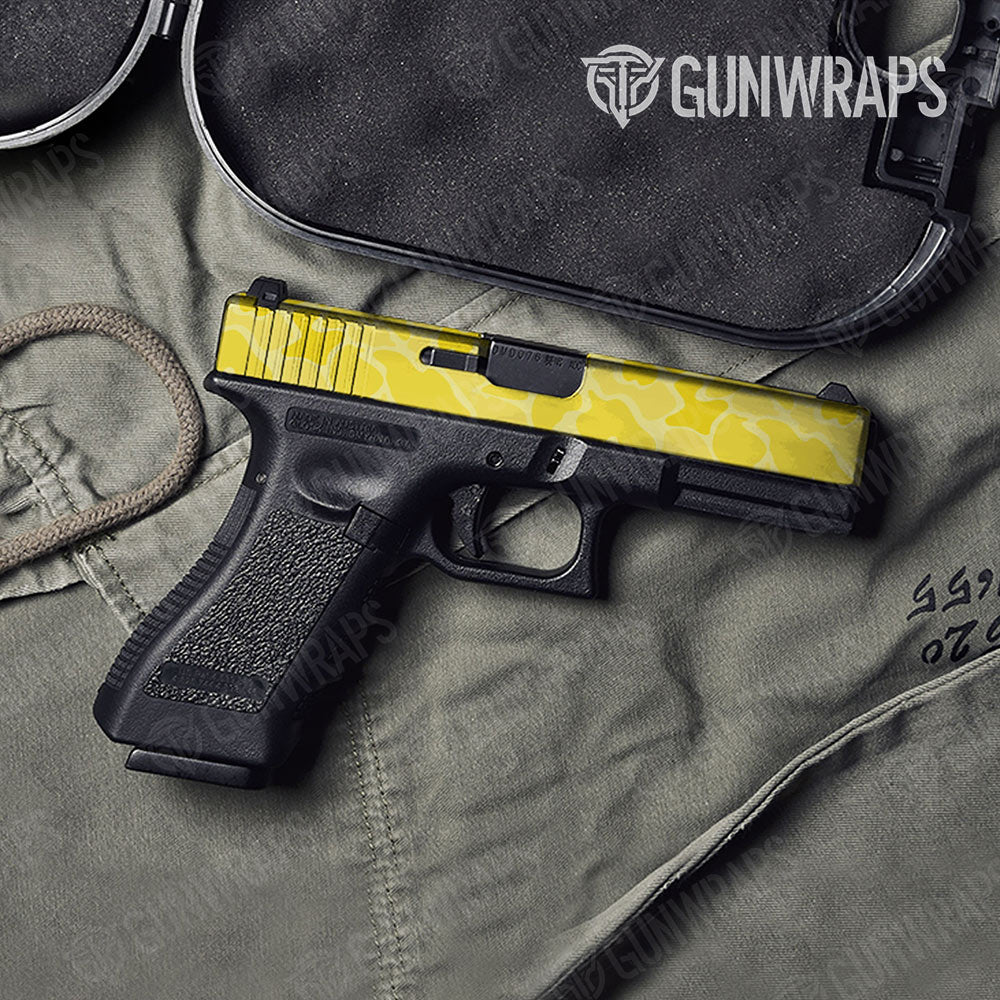 Old School Duck Elite Yellow Gun Skin Vinyl Wrap