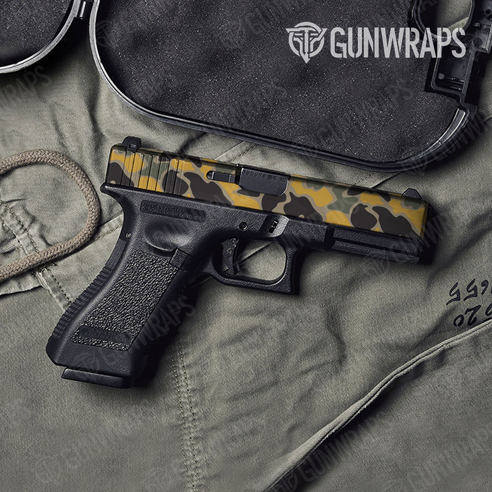 Old School Duck Militant Yellow Gun Skin Vinyl Wrap
