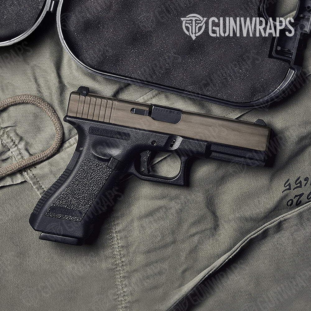 Woodgrain Washington Gun Skin Vinyl Wrap