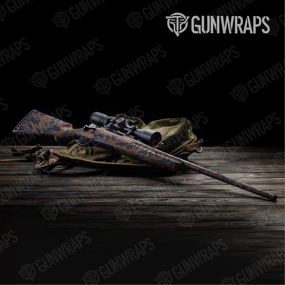 Old School Duck Blue Copper Gun Skin Vinyl Wrap