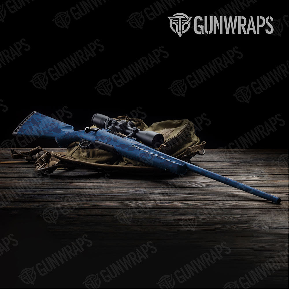 Old School Duck Elite Blue Gun Skin Vinyl Wrap