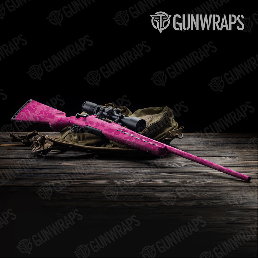 Old School Duck Elite Magenta Gun Skin Vinyl Wrap