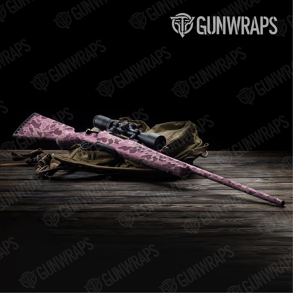 Old School Duck Floral Gun Skin Vinyl Wrap