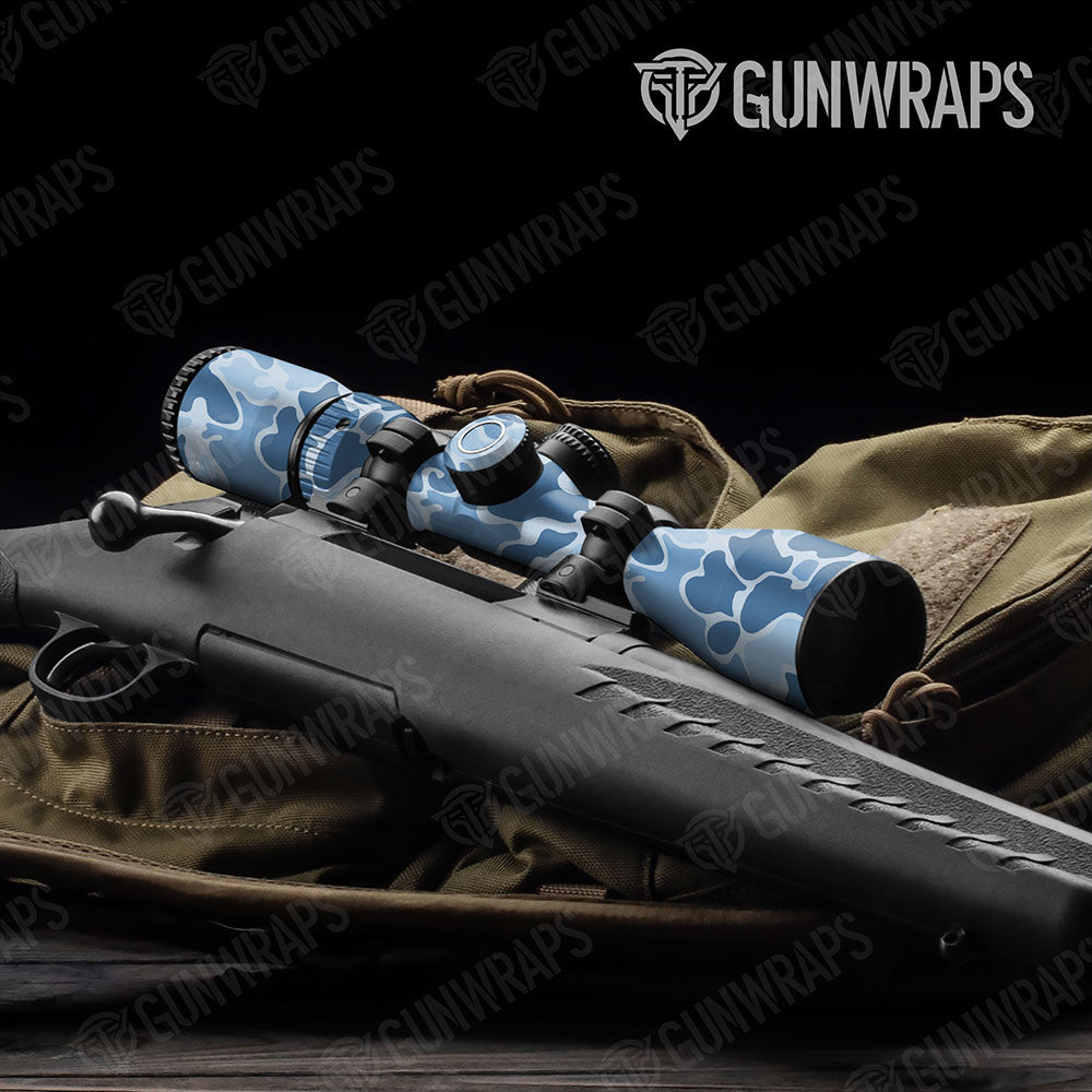 Old School Duck Cool Blue Gun Skin Vinyl Wrap