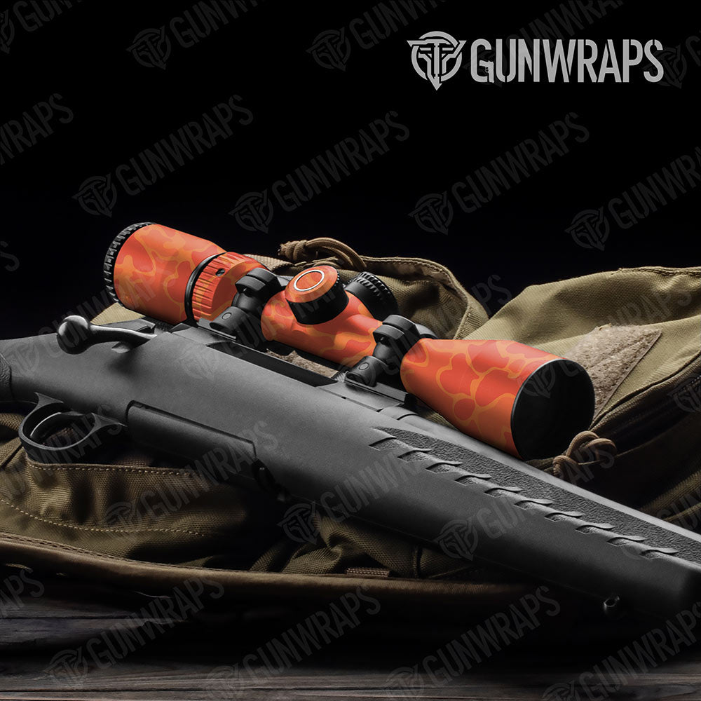 Old School Duck Elite Orange Gun Skin Vinyl Wrap