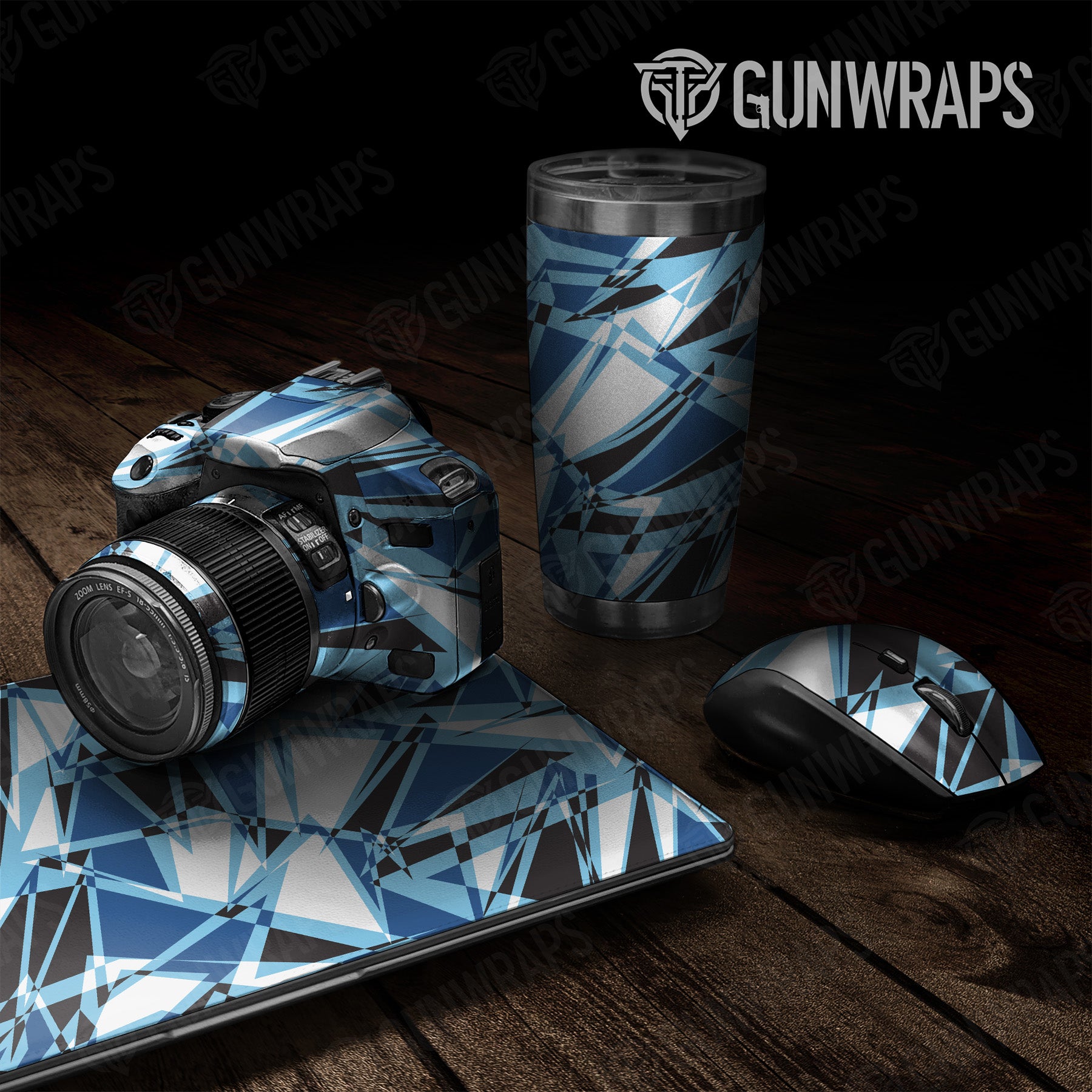 Sharp Baby Blue Camo Universal Sheet
