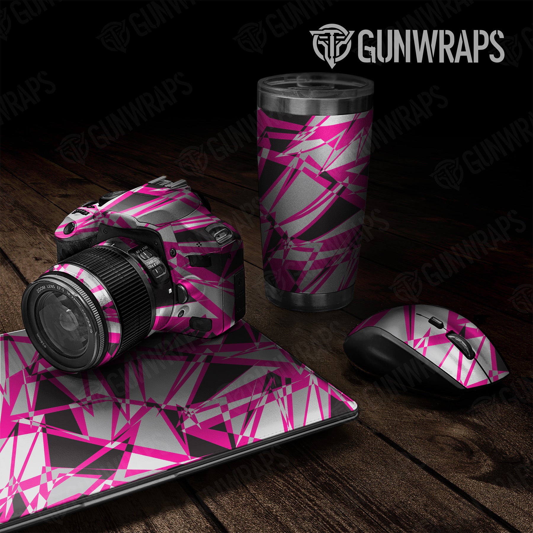 Sharp Magenta Tiger Camo Universal Sheet