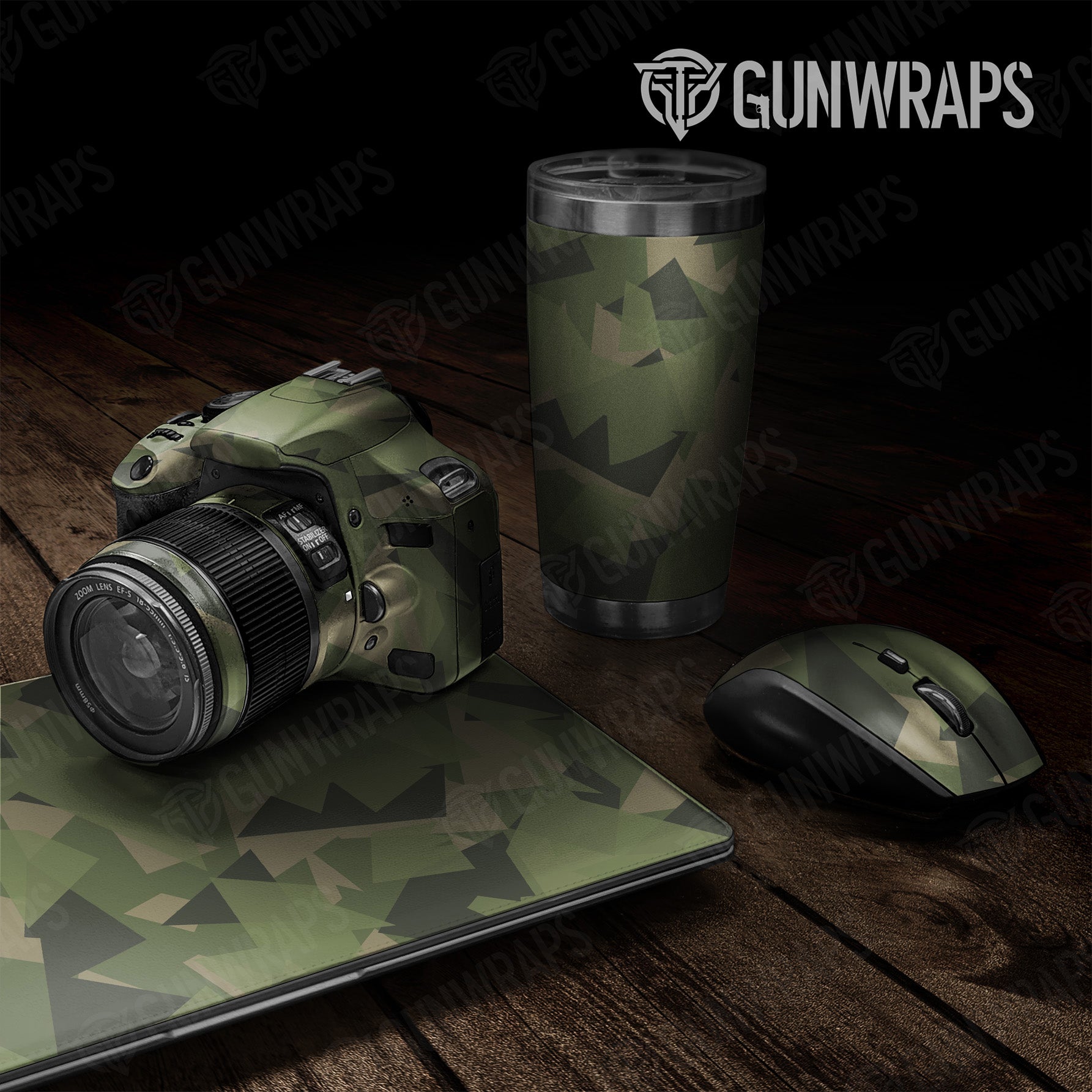 Shattered Army Green Camo Universal Sheet