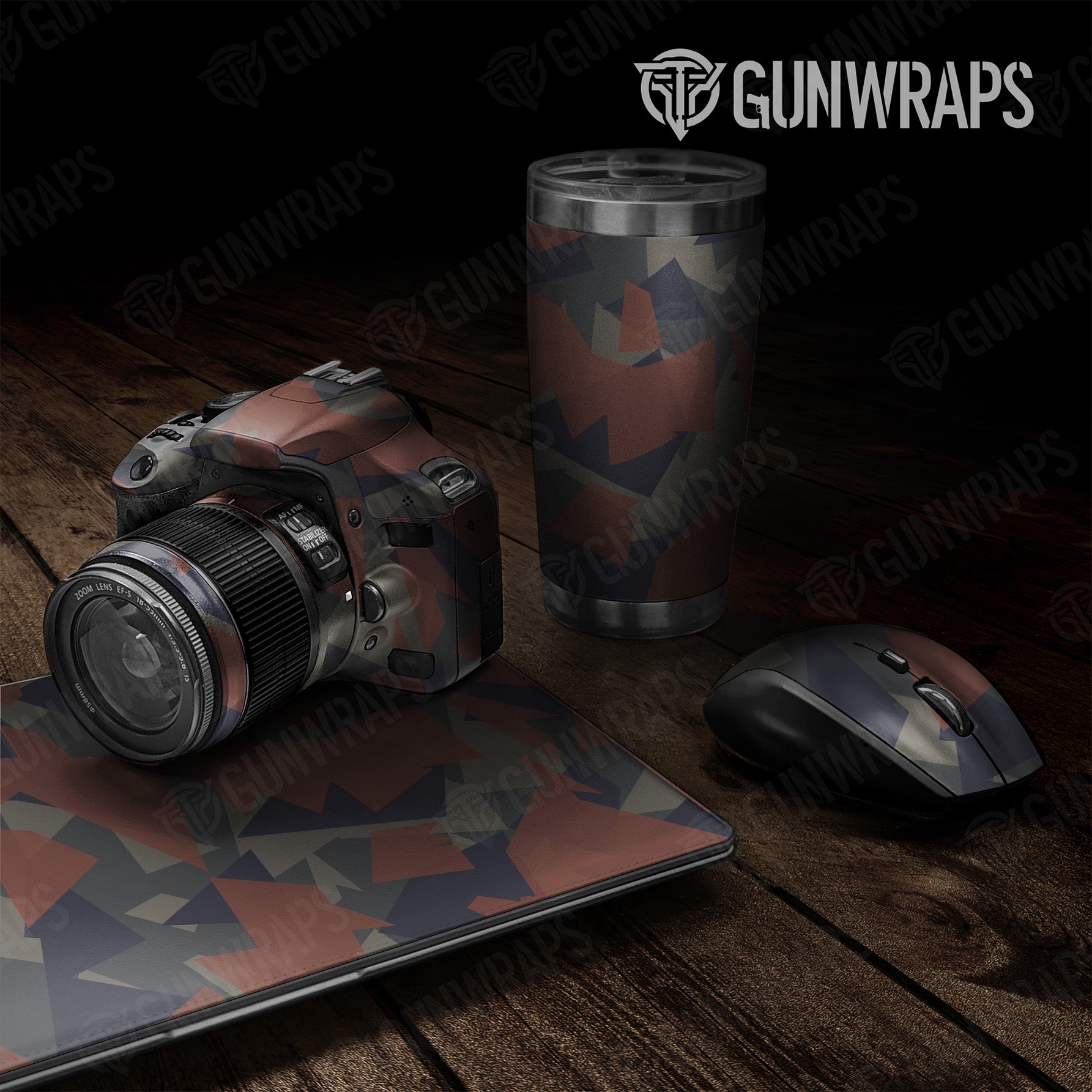 Shattered Blue Copper Camo Universal Sheet