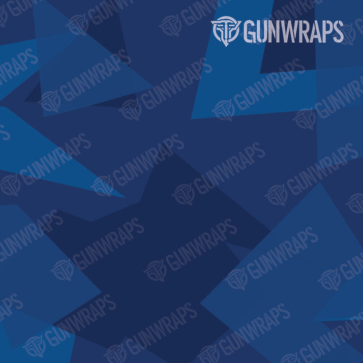 Pistol Slide Shattered Elite Blue Camo Gun Skin Pattern