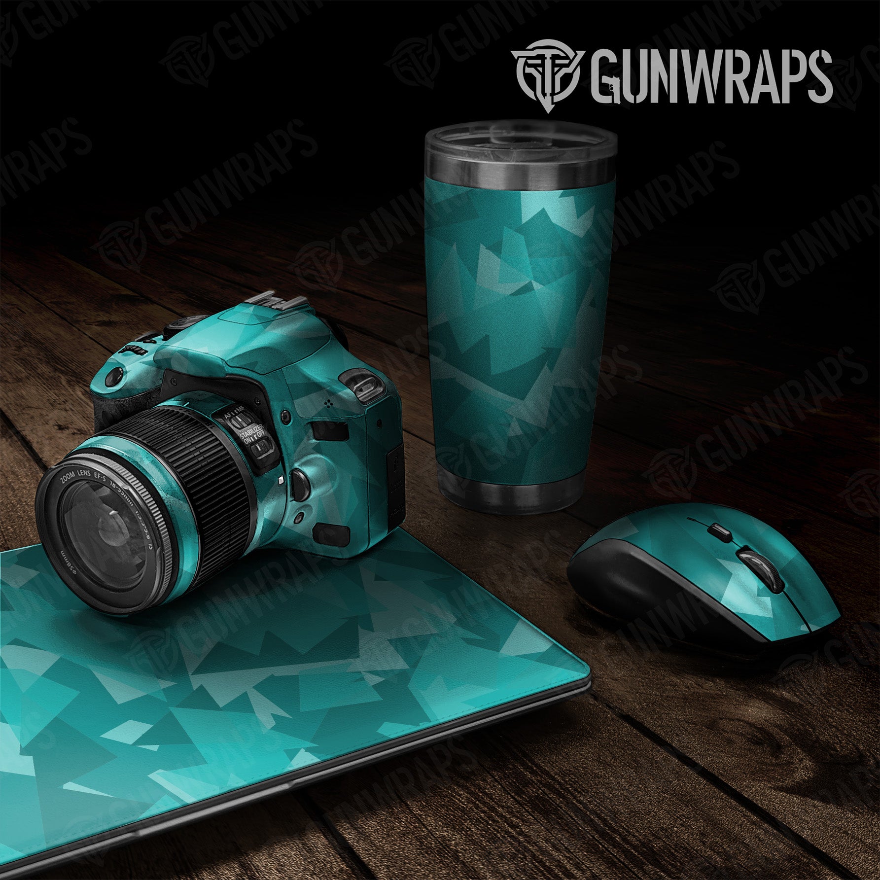 Shattered Elite Tiffany Blue Camo Universal Sheet