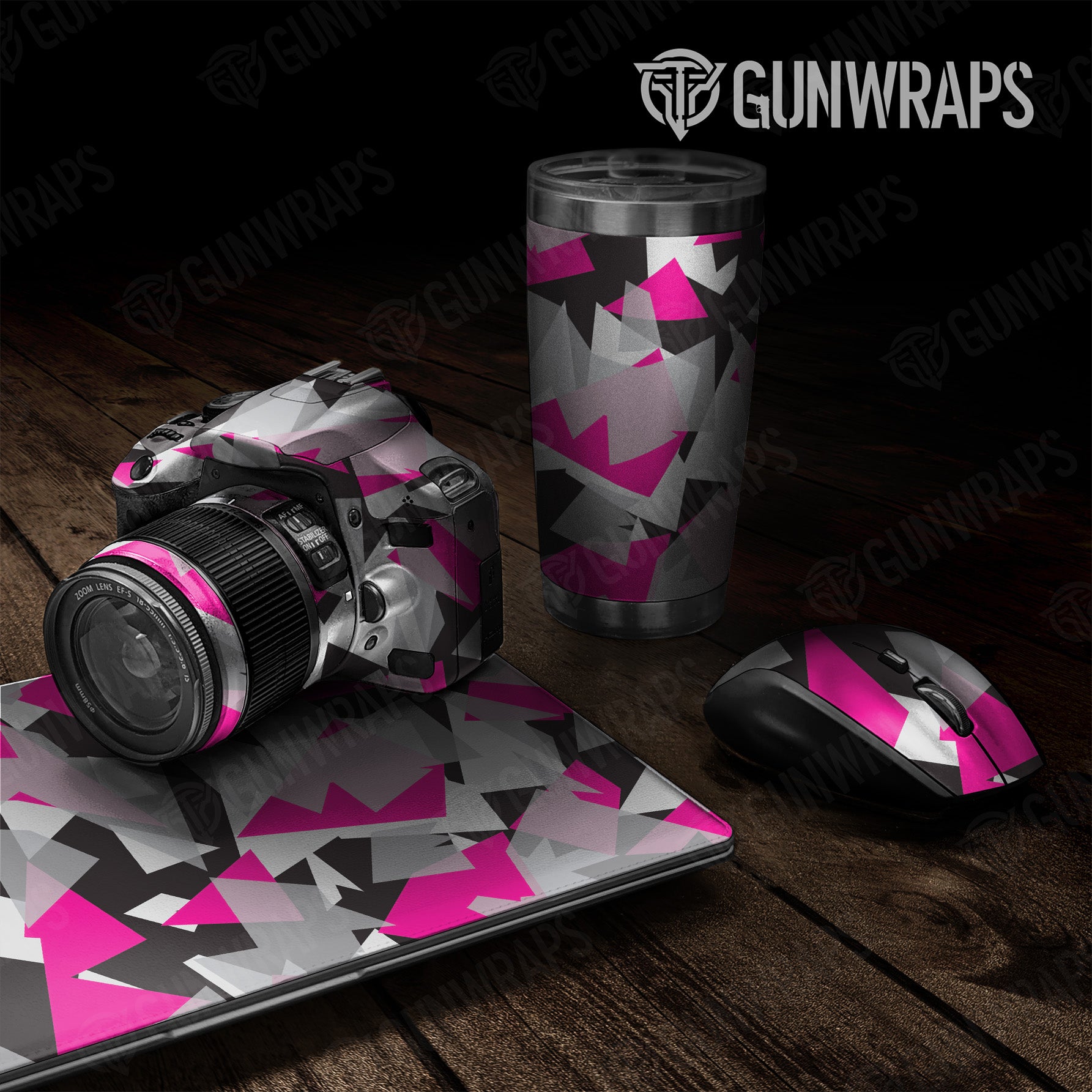 Shattered Magenta Tiger Camo Universal Sheet