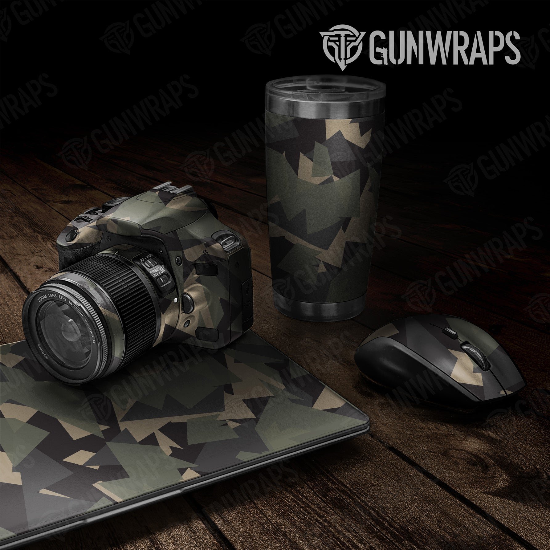 Shattered Militant Charcoal Camo Universal Sheet