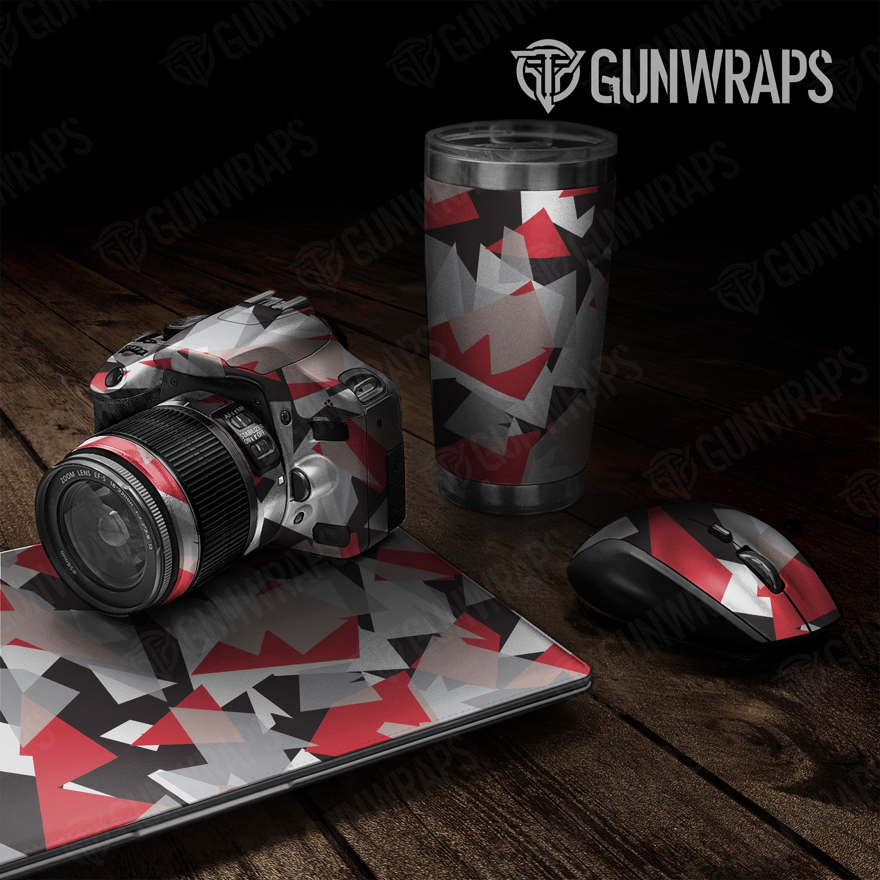 Shattered Red Tiger Camo Universal Sheet