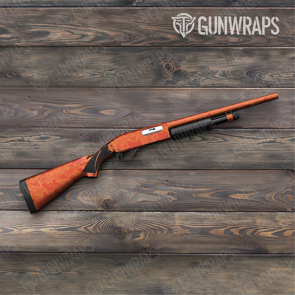Old School Duck Elite Orange Gun Skin Vinyl Wrap