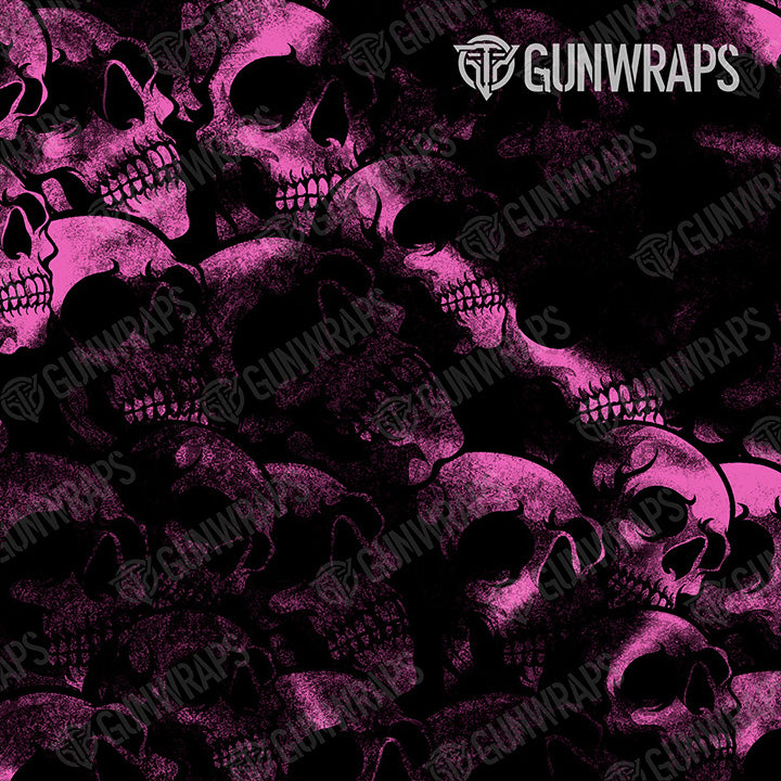 AR 15 Mag & Mag Well Skull Pink Gun Skin Pattern