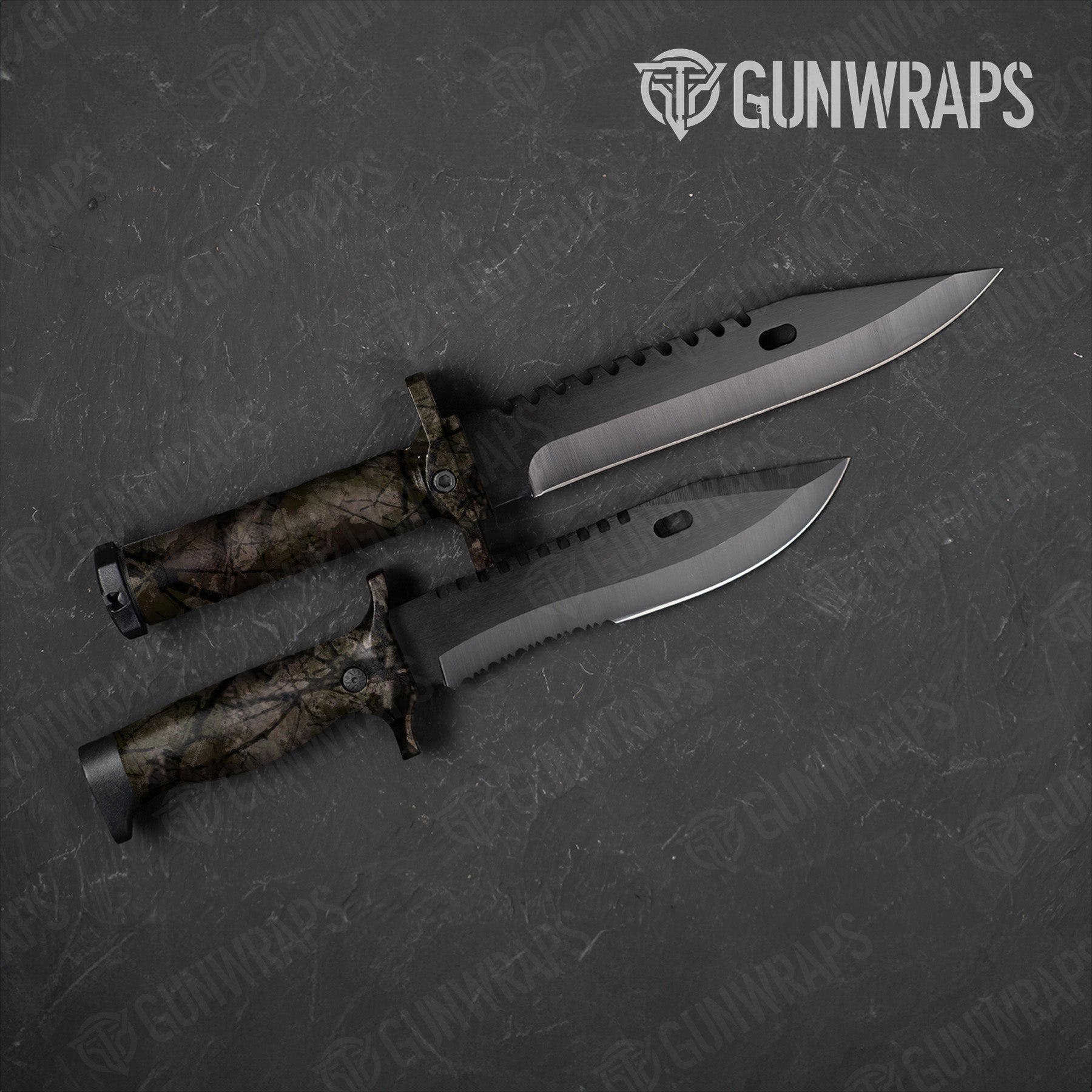 Knife Substrate Stalker Camo Gear Skin Vinyl Wrap Film
