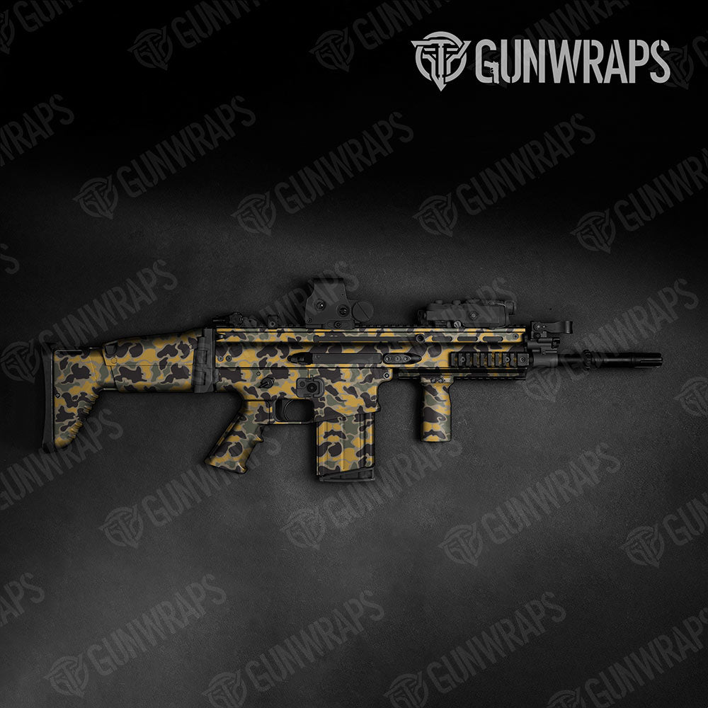 Old School Duck Militant Yellow Gun Skin Vinyl Wrap