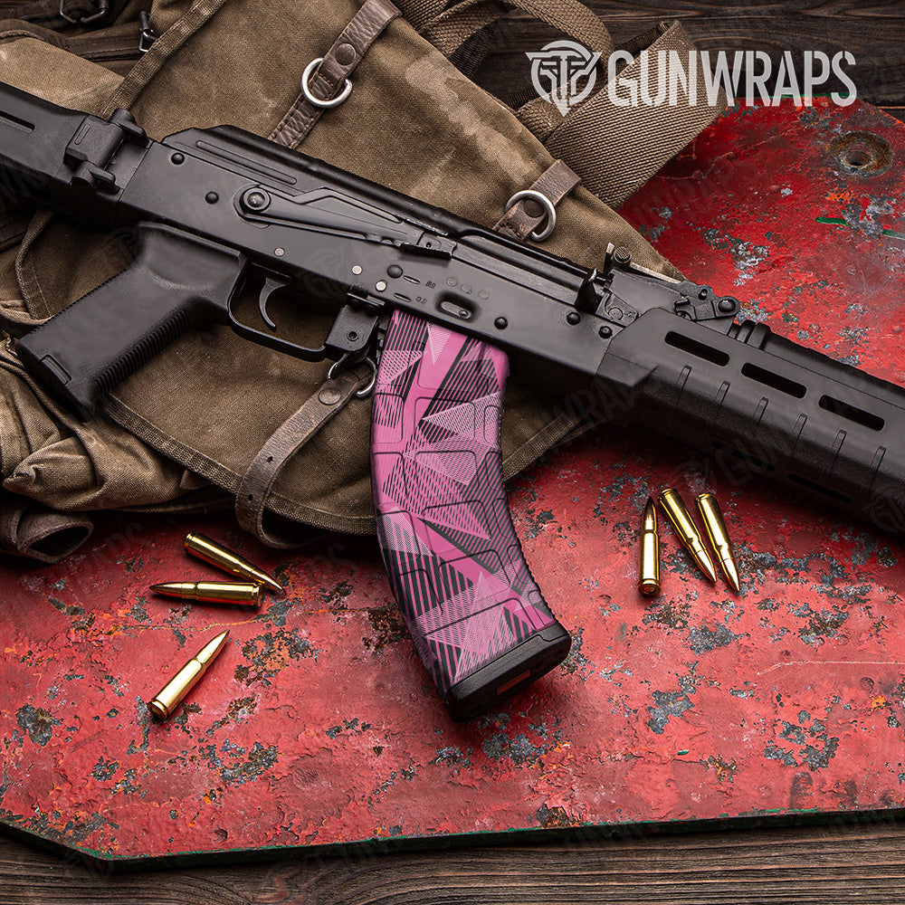 AK 47 Mag Trigon Elite Pink Gun Skin Pattern