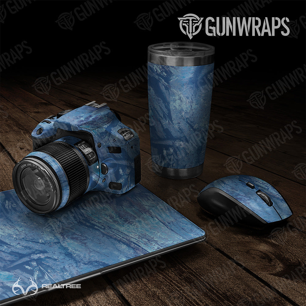 Realtree Aspect Ocean Blue Universal Sheet Gear Skin Vinyl Wrap
