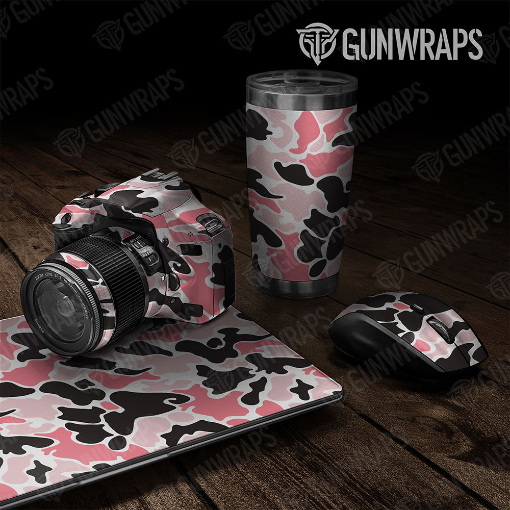 Old School Duck Pink Gun Skin Vinyl Wrap
