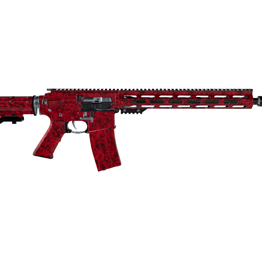 AR 15 Classic Elite Red Camo Gun Skin