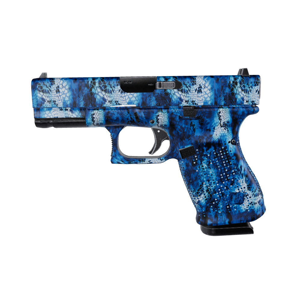 Pistol & Revolver Kryptek Blue Lightning Camo Gun Skin 
