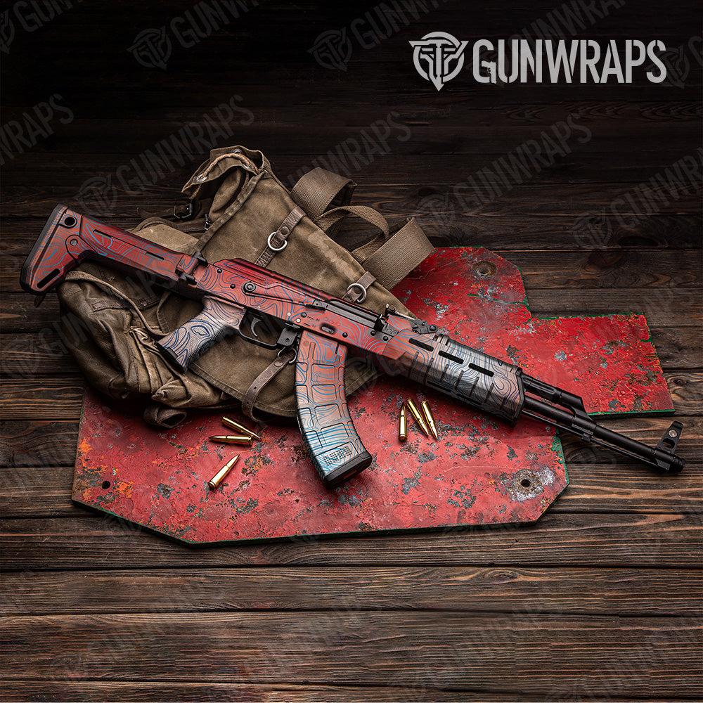 Damascus Patriot AK 47 Gun Skin Vinyl Wrap