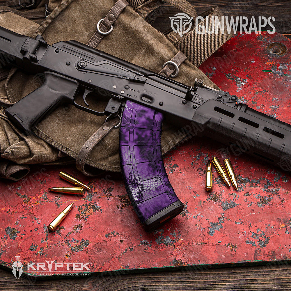 Kryptek Amethyst Camo AK 47 Mag Gun Skin Vinyl Wrap