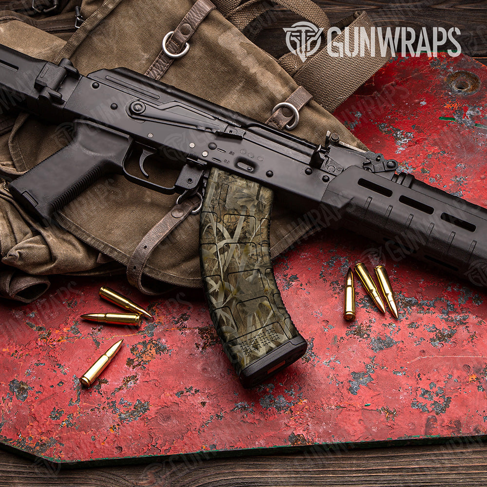 Nature Grassland Camo AK 47 Mag Gun Skin Vinyl Wrap