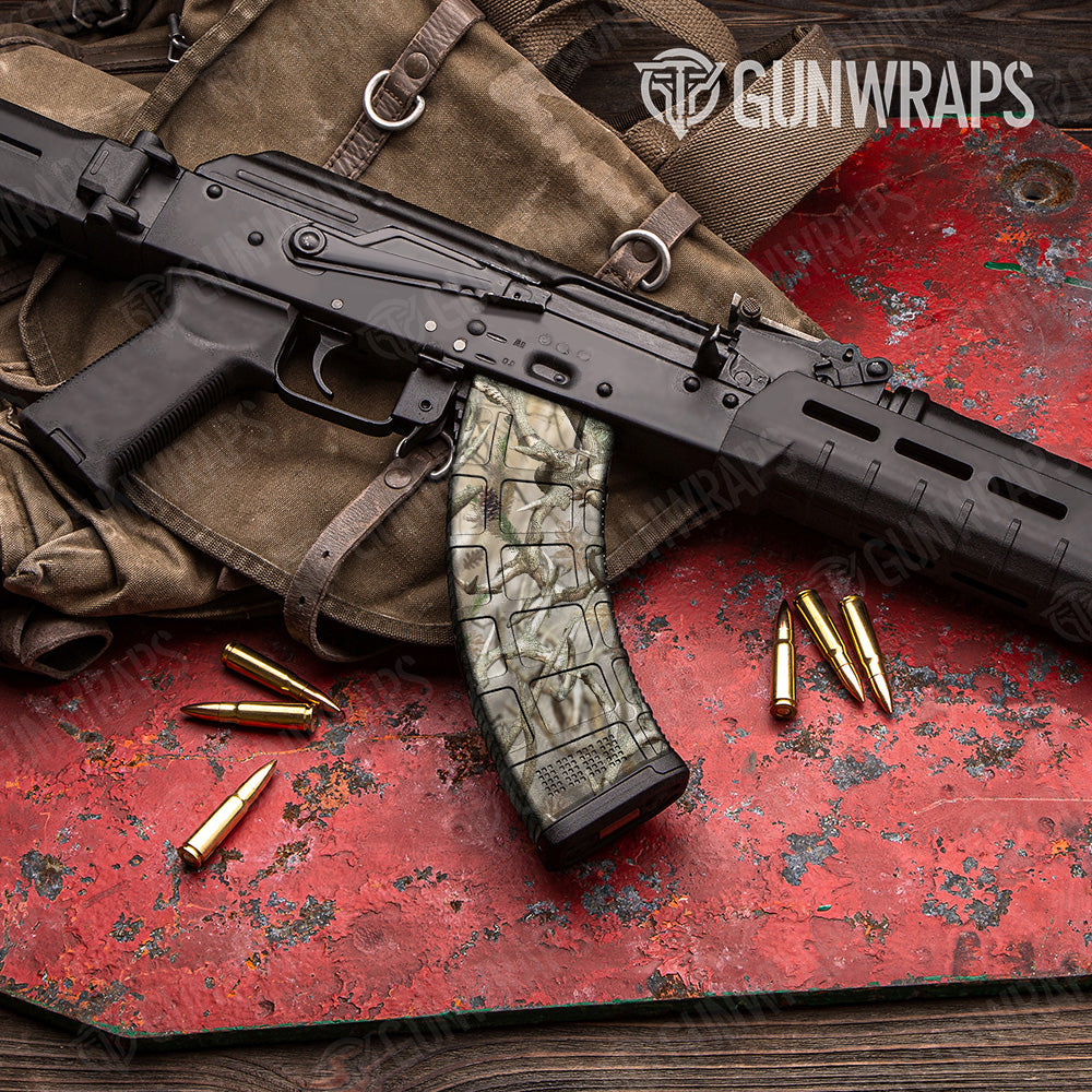 Nature Lifeless Woods Buck Skull Camo AK 47 Mag Gun Skin Vinyl Wrap