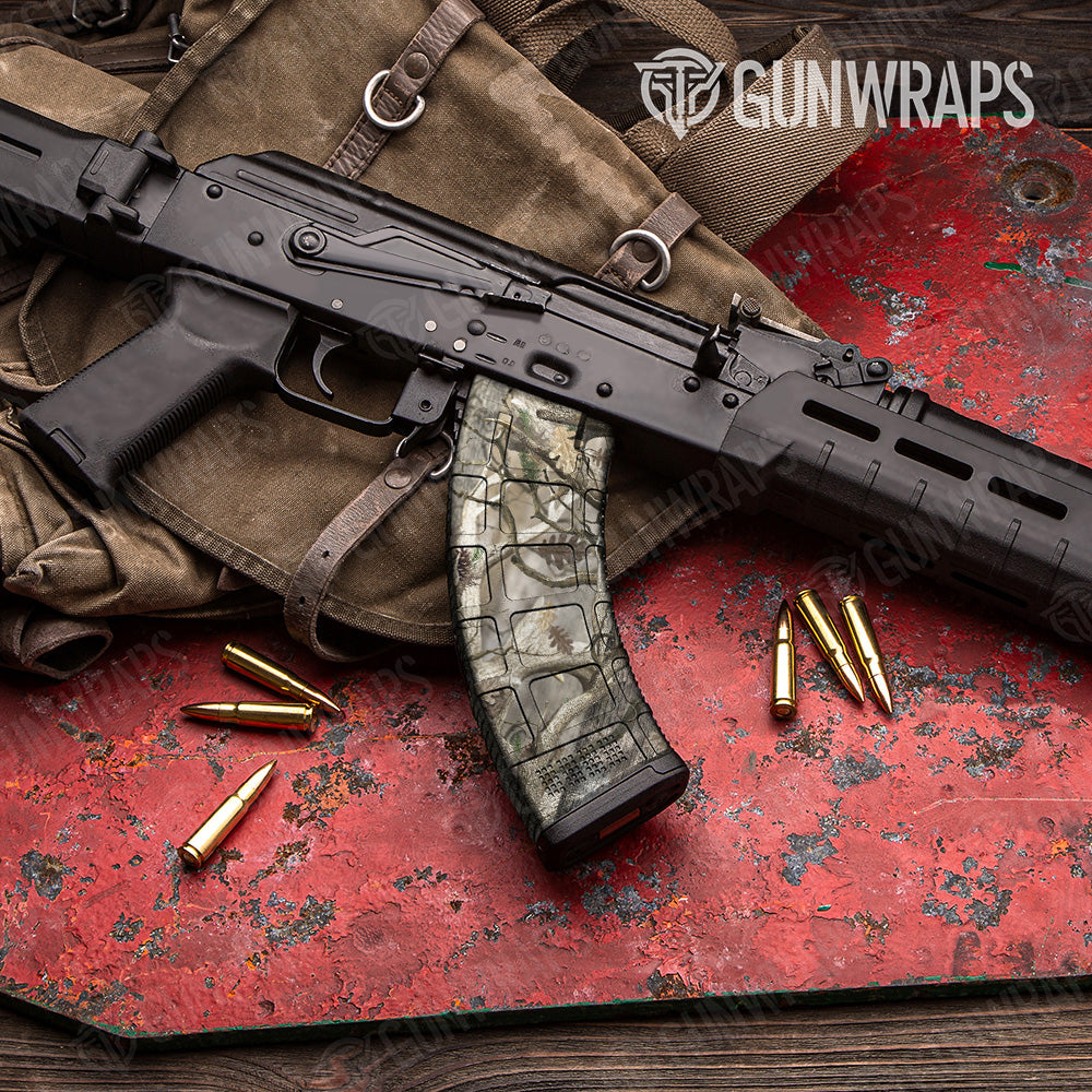 Nature Lifeless Woods Camo AK 47 Mag Gun Skin Vinyl Wrap